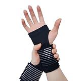 WOXVM 2 Pack Wrist Brace, Compression Wrist Support Splint for Women Men, Adjustable Wrist Strap Compression Wraps Fit Right Left Hand for Fitness, Carpal Tunnel Arthritis, Tendonitis, Wrist Pain