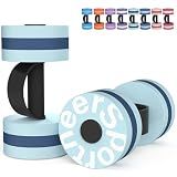 Sportneer Water Weights Aquatic Exercise Dumbbells Water Dumbbell Aerobics Workouts Set of 2 EVA Foam Pool Weights Dumbbells Set Aqua Fitness Barbells Equipment for Water Aerobics Weight Loss