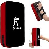 LuiceABC One Karate Taekwondo Boxing Kick Punch Adjustable Soft Shield Durable Training Pad for Boxing, Training and Protecting Your Palm, Wrist and Decreasing The Shock (Black)