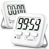 Antonki 2 Pack Digital Timer for Kids Classroom Kitchen Timers for Cooking