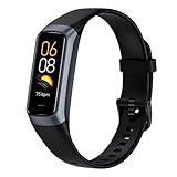 ZKSSGY Fitness Tracker with 24/7 Heart Rate Blood Oxygen Sleep Monitor,Activity Tracker with 1.1" AMOLED Touch Color Screen, Multiple Sport Modes Step Counter,IP68 Waterproof for Women Men (Black)