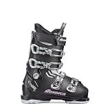 Nordica Cruise S W Women's Comfort Fit All Mountain Alpine Ski Boots (Black/White/Mauve, 26.5)
