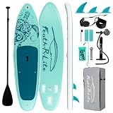 FEATH-R-LITE Inflatable Stand Up Paddle Board with Beginner SUP Accessories