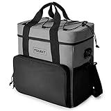 TOURIT Insulated Cooler Bag 35-Can 24L Portable Soft Lunch Cooler Bag for Picnic, Beach, Camping, Work, Travel, Grey