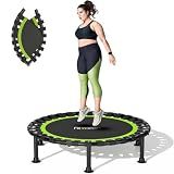 ZCMHAXJ Foldable Mini Trampoline, 36"/40"/48" Rebounder Trampoline for Adults, 440lbs Capacity Indoor Fitness Workout Exercise Equipment