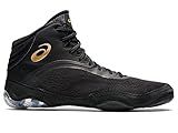 ASICS Men's Split Elite Wrestling Shoes, 7, Black/Pure Gold