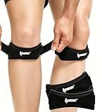 IPOW Patella Tendon Knee Strap 2 Pack Knee Pain Relief & Patella Stabilizer Knee Strap, Patellar Tendon Support Strap, Knee Brace for Running, Hiking, Soccer, Basketball, Jumpers Knee, Tennis, Volleyball & Squats