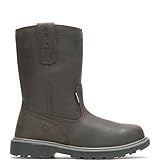 Wolverine Men's Floorhand Waterproof 10" Steel Toe Work Boot, Dark Brown, 12 W US