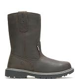 Wolverine Men's Floorhand Waterproof 10" Steel Toe Work Boot, Dark Brown, 12 W US