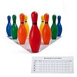 Multi-Color Plastic Bowling Pin Set (SET)
