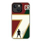 YEVAPOP Portugal Soccer Phone Case Compatible with iPhone 15, Lucky & Classic No.7 Soccer Cool Design Slim Shockproof Protective Cover Case (CR)