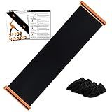 KRIXAM Slide Board For Working Out For Beginners And Pros,6’ Exercise Slide Board With 2 Sets of Shoes Booties(6ft, Black)