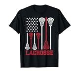 Lacrosse American Flag Lax T-Shirt Tees for Men Women Boys Girls Gifts