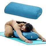 Gaiam Yoga Bolster - Long, Rectangular Meditation Pillow - Supportive Cushion for Restorative Yoga and Sitting on the Floor - Built-In Carrying Handle - Machine Washable Cover'