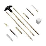 XXLIYA 177 22 Caliber Gun Cleaning Kits for .22 Pellets Airsoft Gun Handgun 4.5/5.5mm Rifle Cleaning Rod Bore Brush Patches Cloth Supplies Firearms Pistol Hunting Shooting Accessories Maintenance
