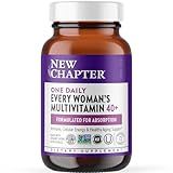 New Chapter Women's Multivitamin 40 plus for Energy, Healthy Aging + Immune Support with 20+ Nutrients -- Every Woman's One Daily 40+, Gentle on the Stomach, 72 Count