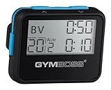 Gymboss Interval Timer and Stopwatch - Black/Blue SOFTCOAT