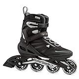 Rollerblade Zetrablade Men's Adult Fitness Inline Skate, Black and Silver, Performance Inline Skates , 9