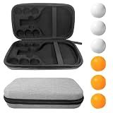 JVNZAM Table Tennis Paddle Case with 6 Table Tennis Balls
