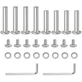 Qjaiune 8PCS Inline Skate Wheels Screws, 6mm OD Roller Skate Bearings Screws 30mm & 35mm Skate Wheel Socket Screw, Roller Blades Replacement Skate Hardware Skate Wheel Axles Socket Screws