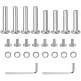 Qjaiune 8 PCS Inline Skate Wheel Screws, 6mm OD 30mm & 35mm Hex Axle Set