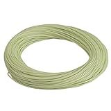 SF WF6F 100FT Fly Fishing Line Weight Forward Floating Fly Line for Fly Fishing Double Welded Loops Moss Green
