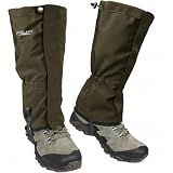 Frelaxy Leg Gaiters 100% Waterproof Hiking Gaiters, Hunting Gaiters with Upgraded Rubber Foot Strap, Adjustable Snow Boot Gaiters for Skiing Motorcycle Snowshoeing (Olive Green, XL)