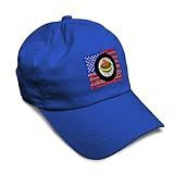 Speedy Pros Soft Baseball Cap Sport Curling USA Flag Embroidery Curling Curling USA Flag Embroidery Twill Cotton Dad Hats for Men & Women Royal Blue Design Only