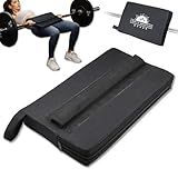 Lights Mountain Square Hip Thrust Pad for Smith Machine, Extra Thick Firm Barbell Pad for Glute Bridges, Non-Slip Hook & Loop, Heavy Duty Support for Squats & Hip Thrusts, Home Gym Equipment (Black)