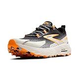 Brooks Men’s Cascadia 18 Mountain Trail Running Shoe - Black/Blue Wash/Orange - 11 Medium