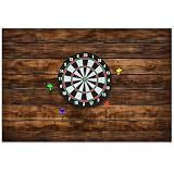 Hahafelt 36 × 48 × 0.5 Inch Felt Wood Grain Dart Board Wall Protectors Square Dart Board Backing Tiles Dartboard Backboard Cork Backboards Alternative (Grain,Brown)
