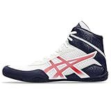 ASICS Men's MATCONTROL 3 Wrestling Shoes, 10.5, White/Classic RED
