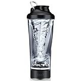 VOLTRX Premium Electric Protein Shaker Bottle, Made with Tritan - BPA Free - 24 oz Vortex Portable Mixer Cup/USB Rechargeable Shaker Cups for Protein Shakes