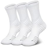 Hylaea Unisex Crew Socks for Running Athletic, Compression & No Blisters