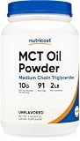 Nutricost Premium MCT Oil Powder 2 LB (Keto, Ketosis, and Ketogenic Diets)