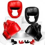 JLXMAXLJ 14 Pcs Boxing Set Boxing Equipment Set for Beginners Including 2 Pair of 6 oz Boxing Gloves Headgear Helmet Hand Wraps Mouth Guards Gifts for Youth Beginners Training Equipment