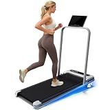 Yagud Walking Pad Treadmill for Home Office, Portable Under Desk Treadmill with Remote Control and LED Display, Walking Jogging Running Machine for Home