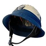 Surf Skull Surf Helmet - Bucket hat (Blue and tan, Large)