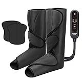 FIT KING Leg Massager for Circulation and Pain Relief, Air Compression Leg and Foot Massager to Relieve Pain Swelling Edema with 2 Size Extensions- Great Gift for Wife Mom and Friend