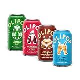 OLIPOP Prebiotic Soda Pop, Classic Soda Variety, Pantry Pack Packed with Prebiotics, Fiber, and Botanicals, Gluten Free, GMO Free, 12oz (12-Cans) (Packaging May Vary)