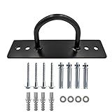 Battle Ropes Anchor, Battle Rope Wall Ceiling Mount Kit Bracket Hook for Suspension Straps Crossfit Gymnastic Rings, Body Weight Strength Training Systems, Yoga Swings Hammocks, Boxing Equipment
