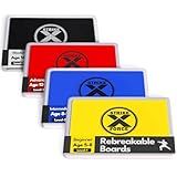 STRIKEXFORCE Rebreakable Breaking Board Set of 4 - All Difficulty Levels - Taekwondo, Karate & MMA Training for Kids and Adults