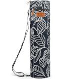 Yoga Mat Bag for Women & Men, Full-Zip Canvas Pilates Bag with Pockets