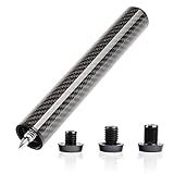 KONLLEN Pool Cue Extension 2'' 3'' 4'' 6'' 8'' 12'' Carbon Fiber Billiard Cue Extension Billiard Accessories for Pool Sticks