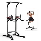 Wesfital Pull Up Bar Dip Bar Dip Station,Power Tower Dip Stand Multi-Function Workout Station Fitness Exercise Equipment for Men Women Home Gym
