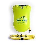 New Wave Swim Buoy - Swim Safety Float and Drybag for Open Water Swimmers, Triathletes, Kayakers and Snorkelers, Highly Visible Buoy Float for Safe Swim Training (20 Liter - Large)