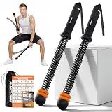 Portable Ropeless Battle Ropes, Adjustable Weights Cordless Battle Ropes for Home Gym with Storage Bag, Weighted Exercise Equipment for Low-Impact Workout, Strength & HIIT, for Men & Women (Black)