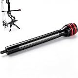 FENJANER Archery 8″ Bow Stabilizer- Carbon Fiber Bow Balance Bar with Damping System for Compound/Recurve Bow Hunting Archery Accessory Equipment (8 Inch)