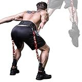 INNSTAR Vertical Jump Trainer for Volleyball Basketball Home Gym, Jump Machine Resistance Bands, Easy to Carry, Adjustable Jump Training Equipment (Passion 50Lbs)