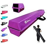 MARFULA Balance Beam - Folding Floor Gymnastics Equipment for Kids, Non Slip Base - 6 FT to 10 FT